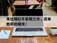 IM电竞APP-关于莱比锡红牛豪取三分，迎来胜利的曙光！的信息